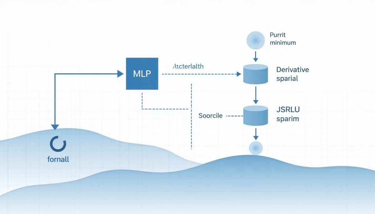 MLP激活稀疏與平坦示意