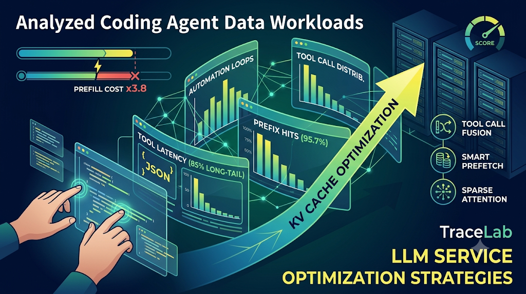 TraceLab optimized coding agent workflow infographic